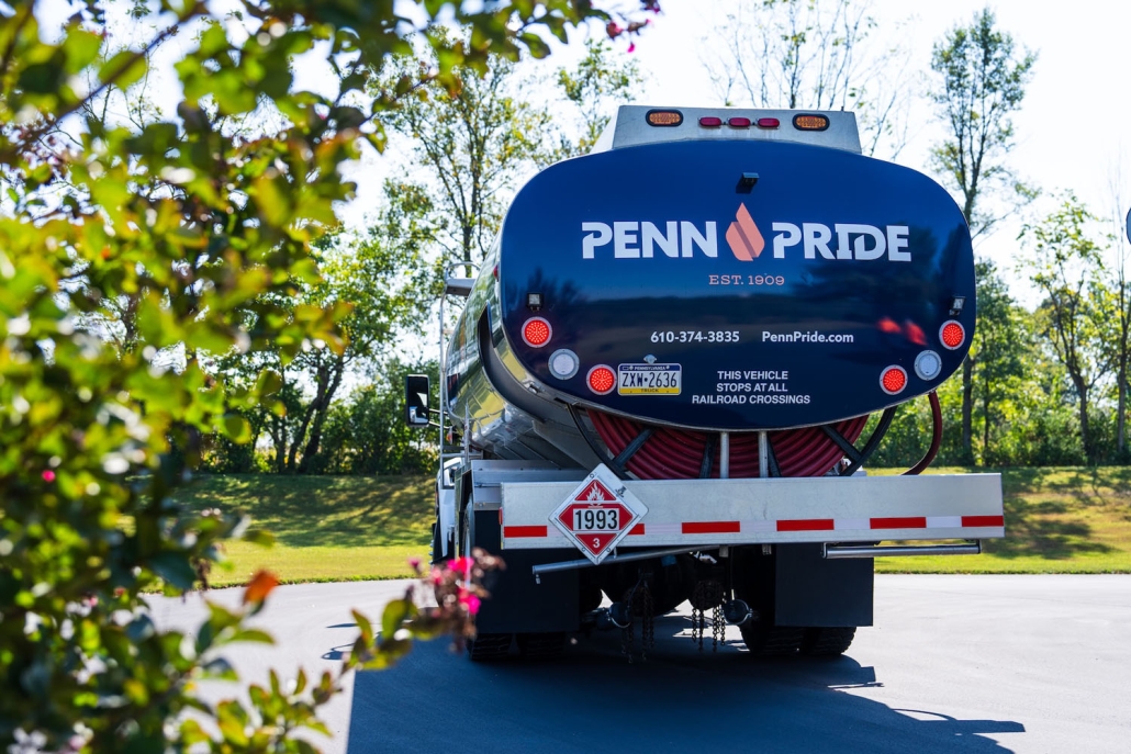 back of a fuel truck